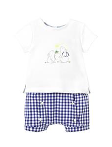 تی شرت و شلوارک نخی نوزادی پسرانه Let - جاکادی Baby Boys Cotton T-Shirt And Shorts Let - Jacadi