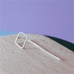 گوشواره نقره کادرا کد 0619 