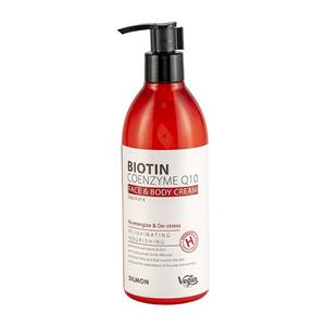کرم مرطوب‌کننده بیوتین و Q10 دیلمون حجم 350ml