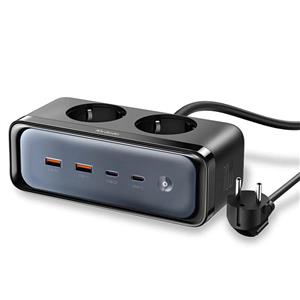 چند راهی 2 خانه برق ارت دار مک دودو CH-461 با کابل 1.5 متریشارژر USB و Type-C