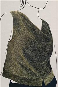 تاپ یقه شل لمه