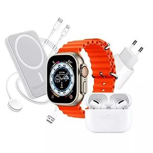 ساعت هوشمند کد H16 UNIQUE COMBINATION به همراه هندزفری بی‌سیم دارای قابلیت های صفحه نمایش رنگی، صفحه نمایش لمسی، کنترل موسیقی (Music Player)، قابلیت مکالمه از طریق بلوتوث