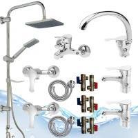 شیرآلات 15 تکه مدل لاله کروم