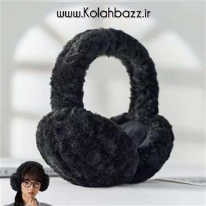 گوشگیر تاشو پارچه خز مشکی