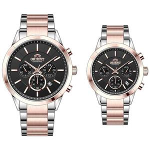 ست ساعت مچی عقربه‌ای کوارتز زنانه و مردانه اورینت کانتیننتال مدل 0106