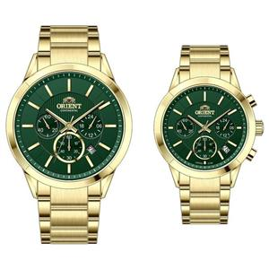 ست ساعت مچی عقربه‌ای کوارتز زنانه و مردانه اورینت کانتیننتال مدل 0106-10