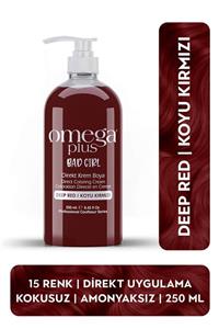 Omega Plus - دختر بد قرمز قرمز قرمز آمونیاک -رنگ ​​مو بدون رنگ 250ml