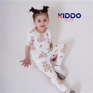 ست راحتی کیدومکس دو تکه تیشرت و شلوار پنبه (پس کرایه)