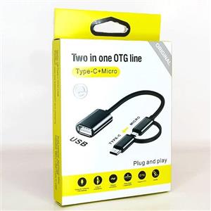 تبدیل او تی جی TWO in one OTG تایپ سی و میکرو
