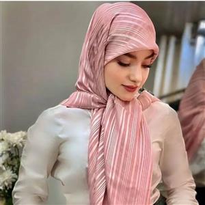 روسری حریر ساتن لمه دار مجلسی قواره 140 و 120 و دلخواه