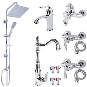 ست شیرآلات آیدا مدل بامبو BACRO12 مجموعه 12 عددی