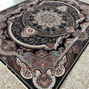 فرش 700 شانه اصل 6 متری نقشه مانا سرمه ای  تراکم 2550 وزن سنگین 