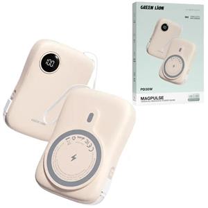 پاور بانک بی سیم فست شارژ گرین لاین MagPulse GL-PX18 PD 30W ظرفیت 10000 میلی آمپر ساعت