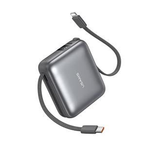 پاوربانک یوسمز مدل CD240 ظرفیت 10000 توان 20 وات با کابل متصل