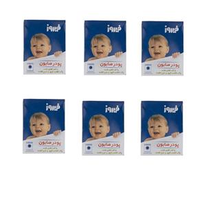 پودر صابون فیروز مخصوص ماشین لباسشویی کد 02 وزن 400 گرم  بسته 6 عددی