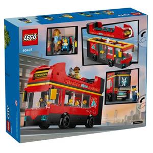 لگو اتوبوس گشت و گذار دو طبقه قرمز سری سیتی کد 60407