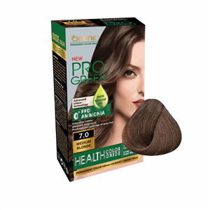 کیت رنگ مو کلینیک کیندی مدل Pro Green شماره N7.0 رنگ بلوند متوسط