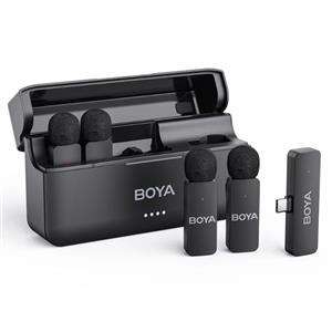 میکروفون یقه ای بی‌ سیم چهار‌ کاربره بویا Boya BY-V4U type-C microphone