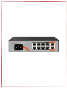 سوئیچ شبکه POE (8 پورت صد و 2 پورت گیگ) MSW-3008FP-2GL-120I
