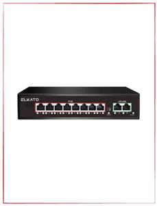 سوئیچ شبکه POE (8 پورت گیگ و 2 پورت گیگ) EL-1SG0820GP-120W (V2)