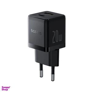 شارژر دیواری  20 وات بیسوس با دو خروجی تایپ سی و USB-A مدل Baseus Palm