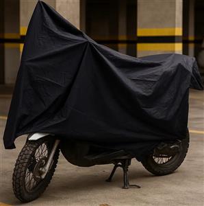 چادر موتور تریل مشکی به همراه کاور رایگان
