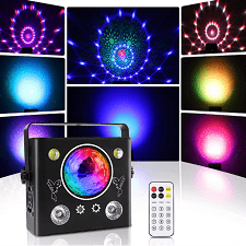رقص نور 4کاره (وش ، نیم کره ، لیزر ، فلشر) NEWLIGHT Kaleidoscope Dyeing Laser Stroboscopic Four In One