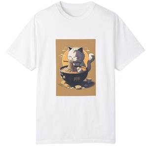 تی شرت زنانه طرح Cat design رنگ زرد