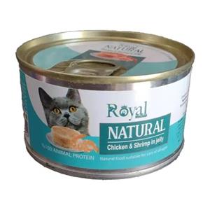 کنسرو گربه رویال کوکو مرغ و صدف نچرال 220گرم