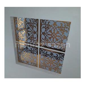 تایل سقفی مولتی استایل طلایی60در 60 بهمراه طلق دوغی کد. p10(ارسال پس کرایه)