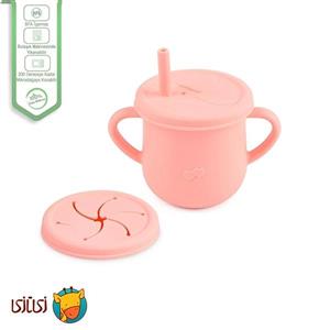 ست قاشق و چنگال دسته سیلیکونی کودک جوجوببک jojobebek