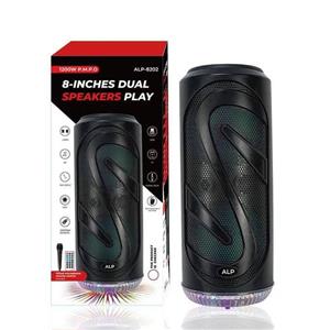 اسپیکر بلوتوثی بامیکروفن و کنترل دار و رقص نور قابل حمل شارژی مدلJH8202