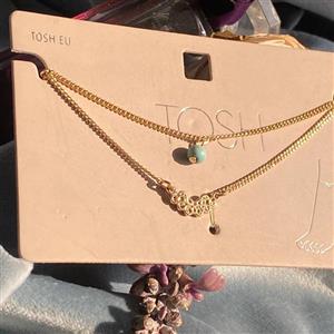 پابند دولاین پابند دخترانه و زنانه پابند از برند تاش بسیار ظریف بینظیر برای کادو تولد