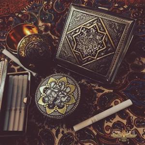 جا سیگاری قلم زنی دستی هدیه مرد و هدیه پدر جای سیگاری مردانه قلم زنی صنایع دستی سایروس 