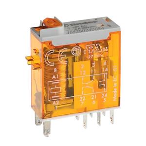 رله شیشه ای 8 پایه 2 کنتاکت 24 ولت AC فیندر کد 46.52.8.024.0054