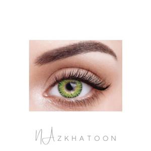 لنز رنگی چشم نیو ویژن امبر گرین | New Vision Colored Eye Contact Lens Amber Green