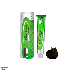 رنگ مو آرکیا (Arkia) سری زیتونی شماره 4.2 M3 رنگ قهوه ایی زیتونی متوسط حجم 100 میلی لیتر