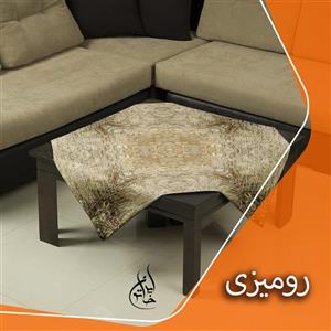 رومیزی مخمل لمینت دار ایران خاتون طرح سنتی کد 37
