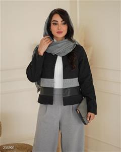 پالتو مدل فرشین کد 2359 ذغالی سایز 2