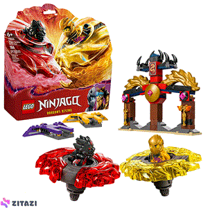 لگو 186 تکه سری Ninjago مدل Dragon Spinjitzu Battle Pack کد 71826