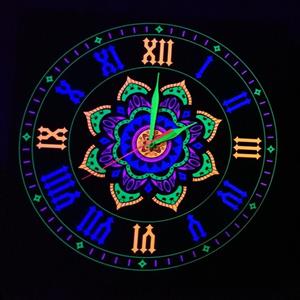 ساعت دیواری بلک لایت طرح کلاسیک دو سایز 50در50 blacklight