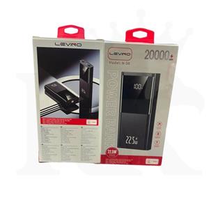 پاوربانک لوینو مدل N-38 ظرفیت ۲۰ هزار میلی‌آمپر(اورجینال)