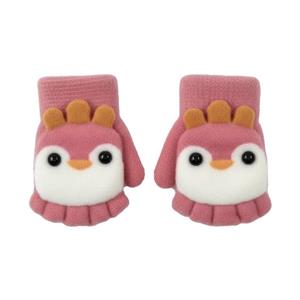 دستکش بافتنی دخترانه مدل عروسکی کد 2067