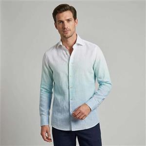 پیراهن آستین بلند یقه برگردان مردانه کروم مدل 2420101