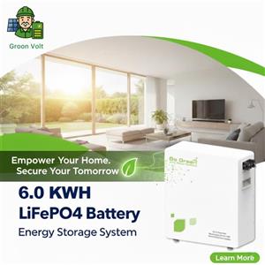 باتری لیتیومی 6 کیلووات گوگرین مدل GGESS-6KWH-51.2V-120AH (U-BTR) – Go Green