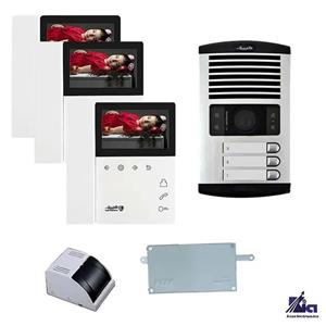 پکیج آیفون تصویری 3 واحدی مدل 897ECO الکتروپیک – بدون حافظه