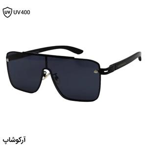 عینک آفتابی Maybach با فریم مشکی رنگ، شکل مربعی، طرح یکسره و عدسی دودی سایه روشن مدل 23185