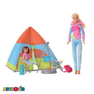 عروسک باربی با کمپینگ آیتم 8474