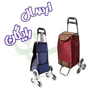 چرخ دستی خرید تاشو پله رو - شش چرخ چرخشی - ارسال رایگان ایران - دهکده سلمان