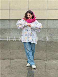 مانتو عروسکی مدل خرگوشی حانی گلی آماده ارسال